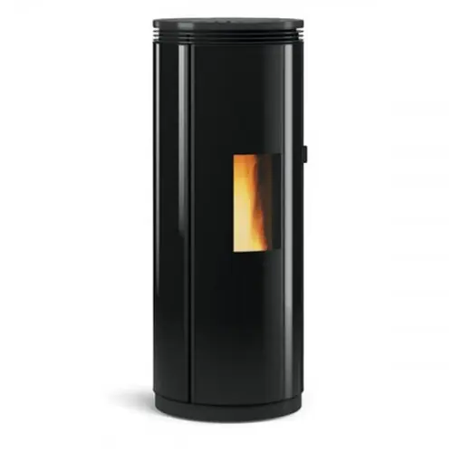 Expédition Rapide Poêle à granulés Pamela verre noir – électronique 8 kW – Nordica extraflame