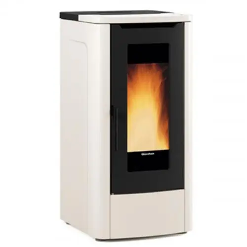 Acheter Direct Poêle à granulés Teorema émaillé ivoire – électronique 10 kW – Nordica extraflame