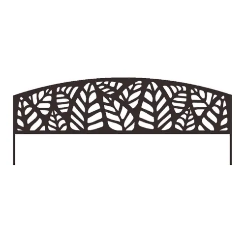Jusqu'à Épuisement Des Stocks Bordure métal décoratif à planter ATHEA - 0,40 x 1m - Brun - NORTENE