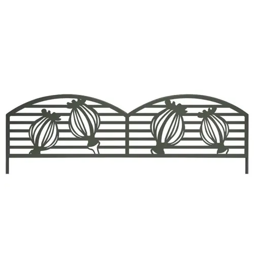 Vente Directe Bordure métal décoratif à planter PUPPY – 0,40 x 1 m – Vert Olive – NORTENE