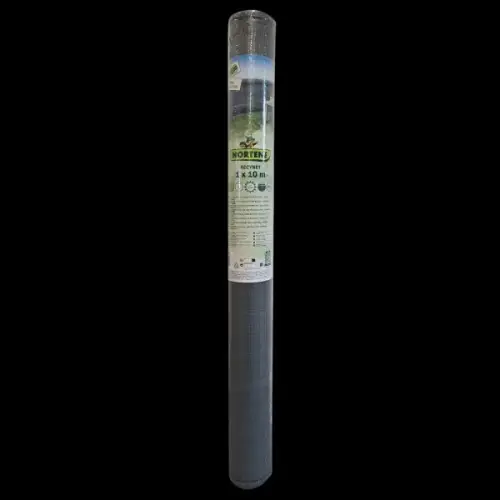 Brise-vue HDPE tissé anthracite 1 x 10 m - 120 g/m² - boutonnières - NORTENE Populaire