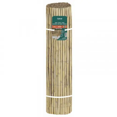 Canisse naturelle demi-ronde 1,5 x 5 m - roseaux fendus - occultation moyenne - NORTENE Meilleur Choix