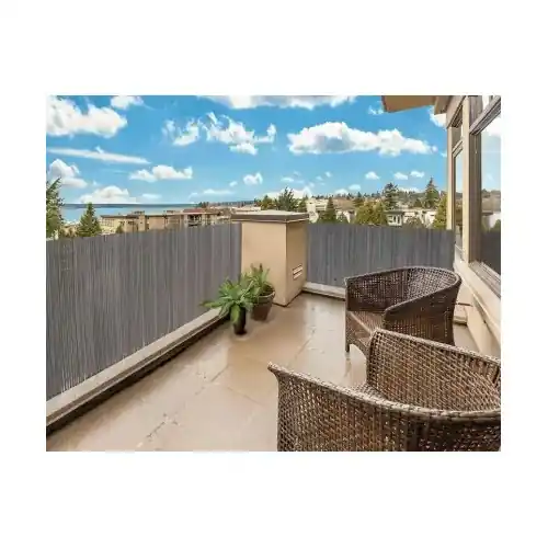 Canisse PVC double face 19 mm grise 1 x 3 m - 30 % recyclé - anti-UV - NORTENE Top Vente