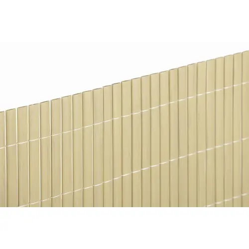 Réduction Canisse PVC double face 20mm - coloris Bambou - 1x3m - NORTENE