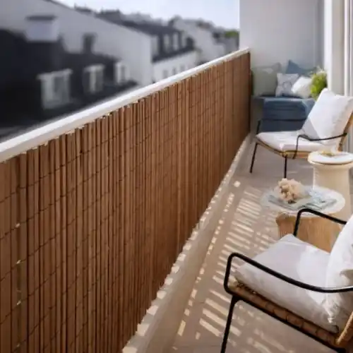 Produit De Marque Canisse PVC double face marron 1,5 x 3 m - 19 mm - 30 % recyclé - NORTENE