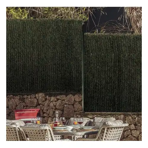 Vente Directe Haie artificielle tricolore 1,5 x 3 m – feuillage décoratif – effet naturel – NORTENE