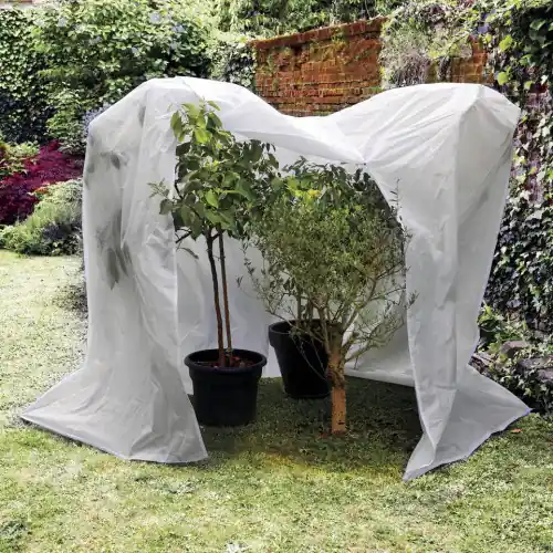 Paiement Sécurisé Housse d‘hivernage HIVERZIP XL pour grandes plantes - 3 x 1 x 2,10 m - Blanc - NORTENE