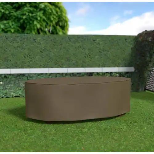 Paiement Sécurisé Housse de protection en polyester pour table ovale - 230 x 130 x 70 cm - 90m/g2 - NORTENE