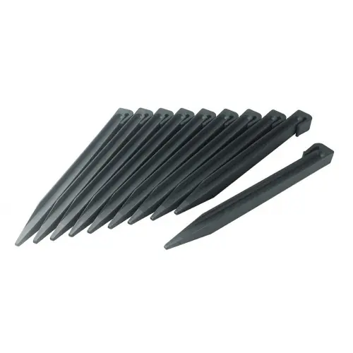 Expédition Rapide Lot de 10 piquets d‘ancrage Etik Fix vert - PP pour bordure ETIK BORDURA - NORTENE