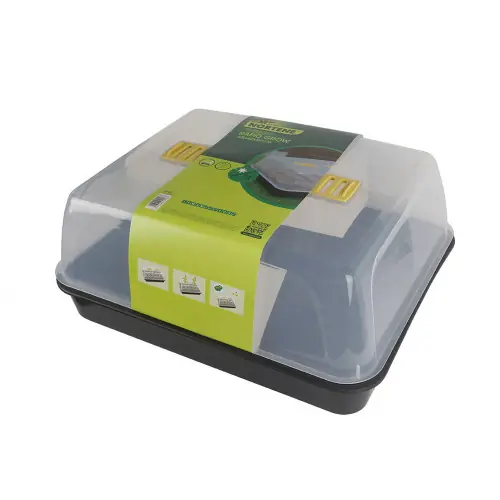 Vente Flash Mini-serre pour semis Rapid Grow en polypropylène – noir/transparent – NORTENE