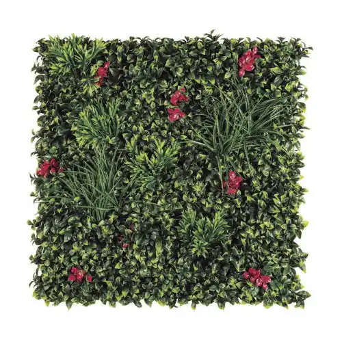 Panneau décoratif de feuillage bougainvillier synthétique VILLA – 1x1m – Vert – NORTENE Meilleure Vente
