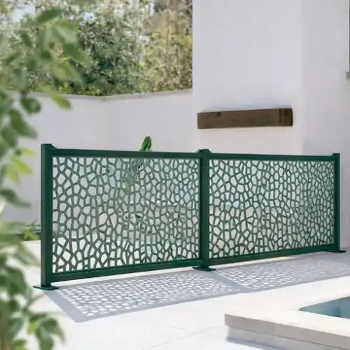 Panneau décoratif extérieur vert foncé 1 x 2 m - polypropylène 100 % recyclé - NORTENE Nouvel Arrivage