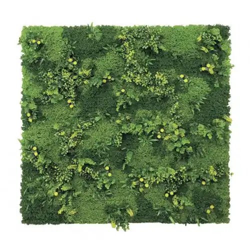 Jusqu'à Épuisement Des Stocks Panneau décoratif Tundra feuillage synthétique - Vert - 1x1m - NORTENE