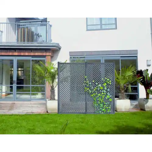 Panneau PRIVAT décoratif - 1 x 2 m - Anthracite - NORTENE Offre Spéciale