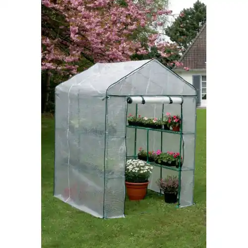 Prix Cassé Serre de jardin ou de terrasse "Greenseason 4" - 1,45 x 1,43 x 1,95 m - NORTENE