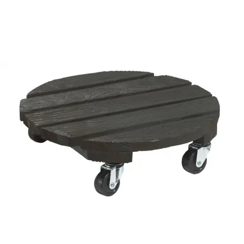 Achetez Aujourd'hui Support à roulettes bois "Flora Roll Color" - 30 cm - Anthracite - NORTENE
