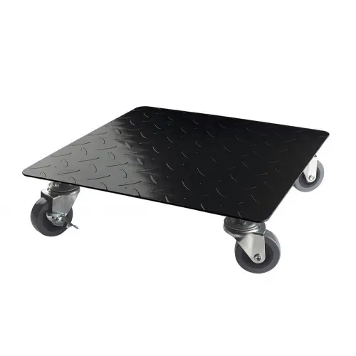 Super Prix Support à roulettes rond Flora Roll Factory en métal pour plantes – Ø 0,30 m – Noir – NORTENE