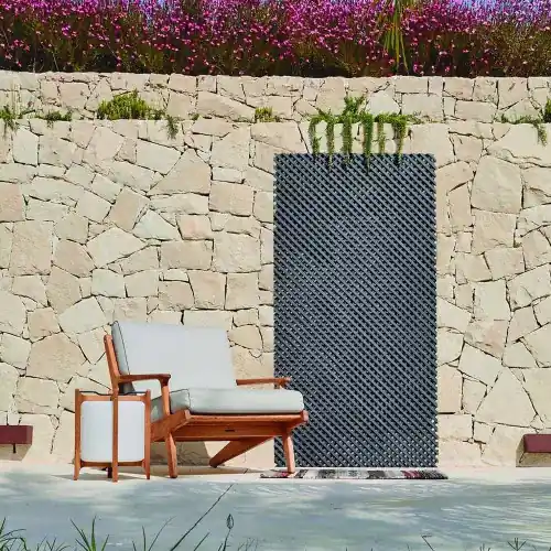 Bon Plan Treillis décoratif LOP anthracite 1 x 2 m - osier semi-synthétique - maille 18 mm - NORTENE