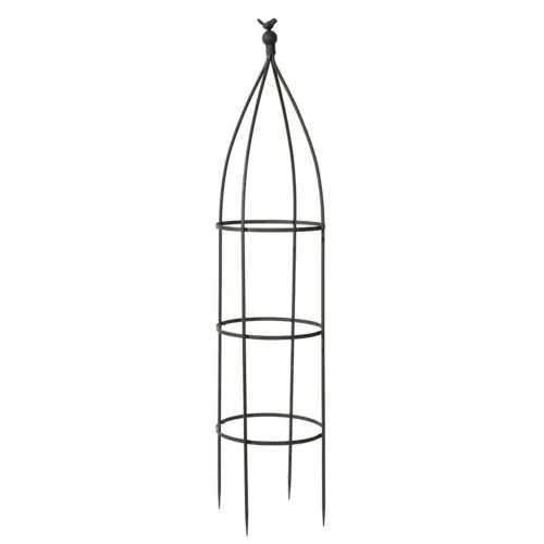 Certifié Treillis en métal galbé "Birdy Obelisk" 0,35 x 1,50 m - NORTENE