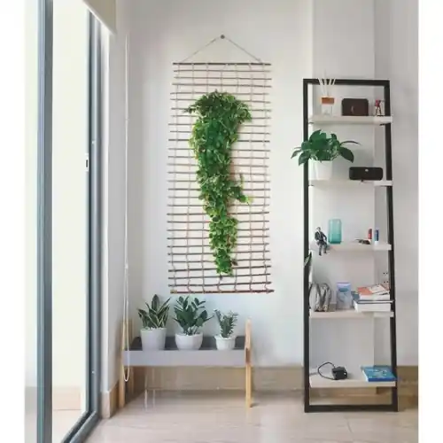 Treillis mural naturel marron 1 x 2 m – support pour plantes grimpantes – NORTENE Pas Cher
