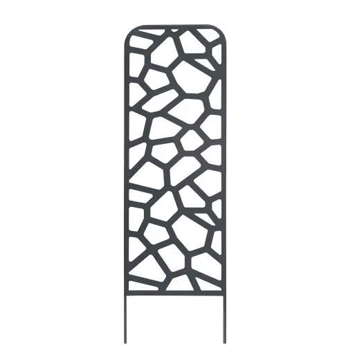 Acheter En Ligne Trellis métal décoratif à planter STONE - 0,33 x 1,20 m - Ardoise - NORTENE