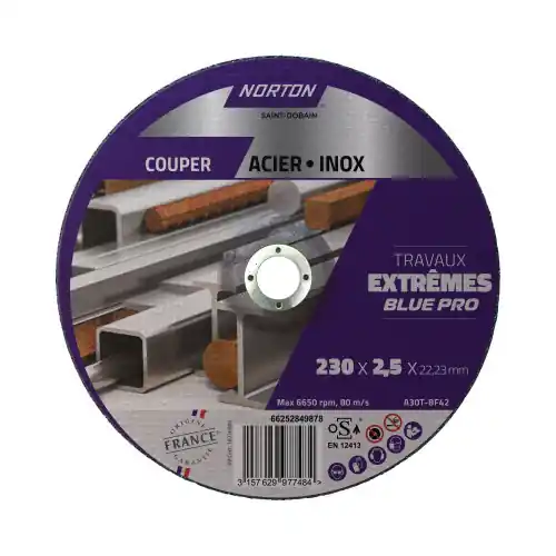 Vente Flash Disque 230×2,5 acier/inox extreme – NORTON
