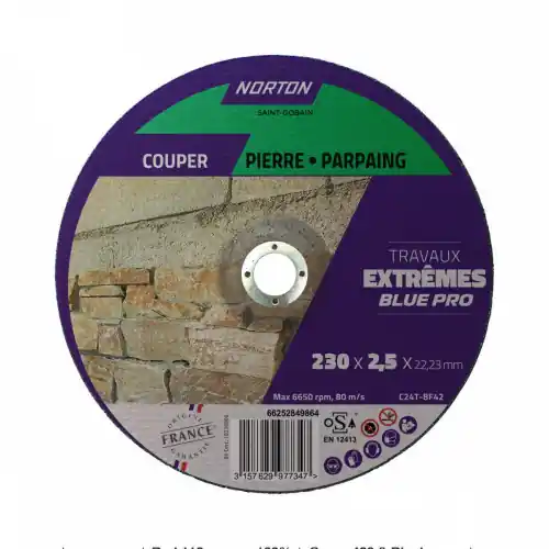 Disque 230×2,5 mater NORTON extreme – NORTON Jusqu&rsquo;à Épuisement Des Stocks