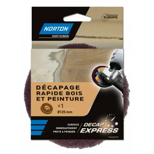 Expédié Aujourd&rsquo;hui Disque décapant express NORTON, 125 mm, bois et vernis – NORTON