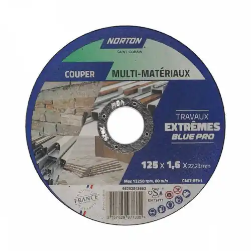 Disque tous mat NORTON extreme125x1,6 – NORTON Dernière Chance