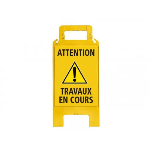 Chevalet Attention Travaux En Cours En Polypropylène – Novap Expédié Aujourd&rsquo;hui