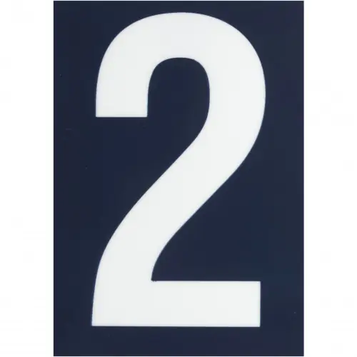 Chiffre 2 en plastique – Novap Commander Vite