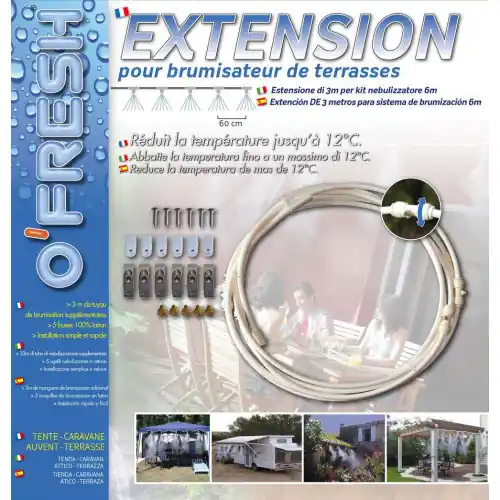 Offre Limitée Extension 3m pour système de brumisation (5 buses) – O‘FRESH