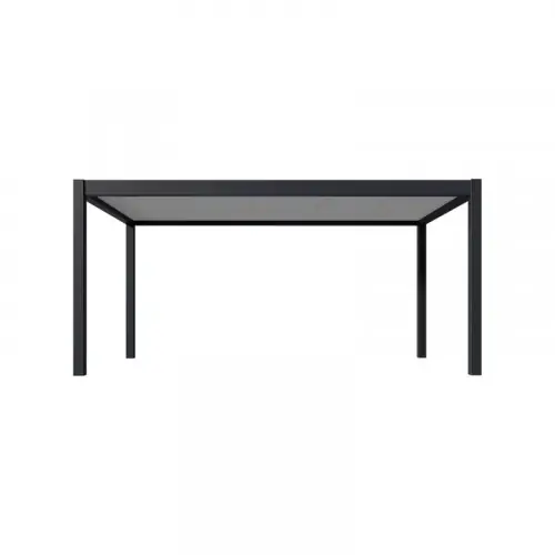 Carport simple 3 x 5 m anthracite – toit étanche en acier galvanisé – Ombréa Marque