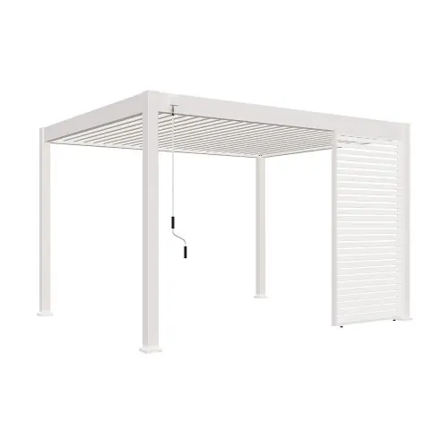Super Prix Panneau brise-vue ventelles horizontales 1,3M Ombréa - Blanc - Ombréa