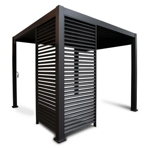 Panneau brise-vue ventelles verticales 100 cm – Anthracite – Ombréa Prix Cassé