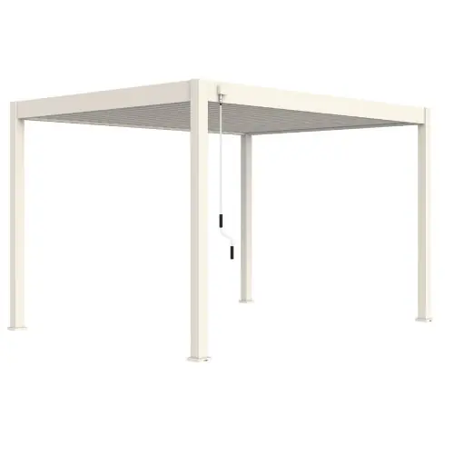 Commande En Gros Pergola bioclimatique autoportante blanc – 300 x 400 x H. 258 cm – Ombréa