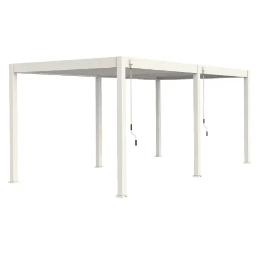 Prix Réduit Pergola bioclimatique autoportante blanc – 300 x 600 x H. 258 cm – Ombréa