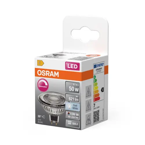 Ampoule led classique, réflecteur GU5.3, 621lm , blanc neutre, dimmable, OS – OSRAM Offre Spéciale