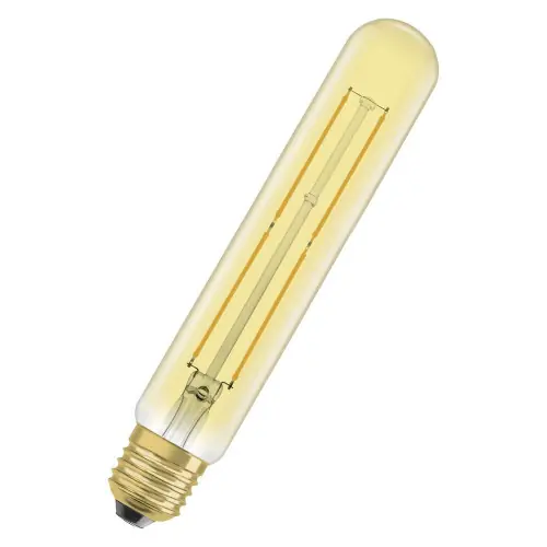 Promotion Saisonnière Ampoule led decorative, Tube vintage E27, 400lm, ambre blanc chaud, dimmable, OS - OSRAM