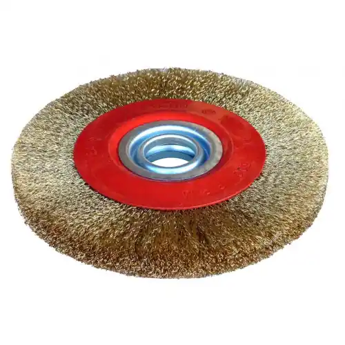 1 brosse disque pour touret 150 mm 20 mm – Alésage 32 mm – OUTIFRANCE Dernière Chance
