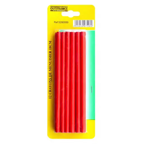 12 crayons de menuisier 18 cm – OUTIFRANCE Marque