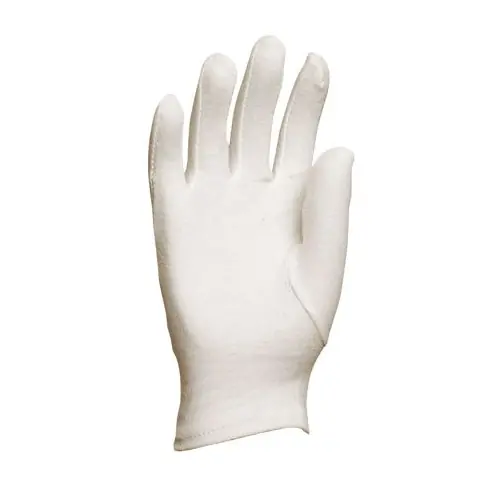 Authentique 5 paires de gants blancs en coton – Taille 9 – OUTIFRANCE