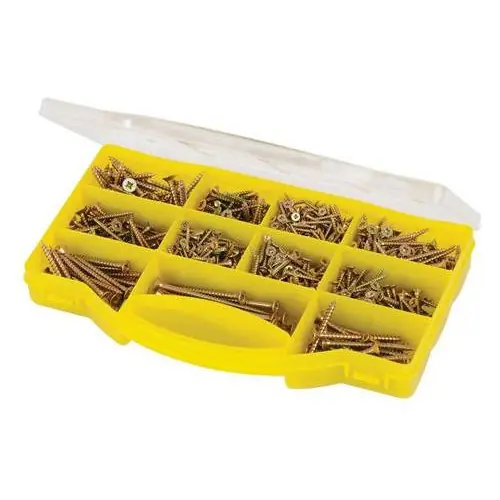 780 Vis à bois bichromatées à tête fraisée Pz – de Ø 3 x 16 mm à Ø 5 x 80 mm – OUTIFRANCE Acheter En Ligne