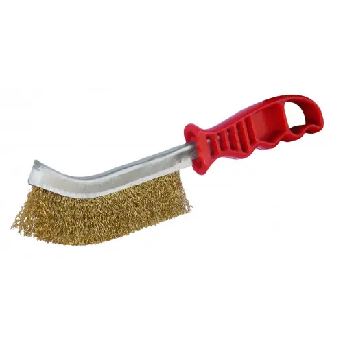 Brosse metallique convexe acier laitonné – OUTIFRANCE Marque