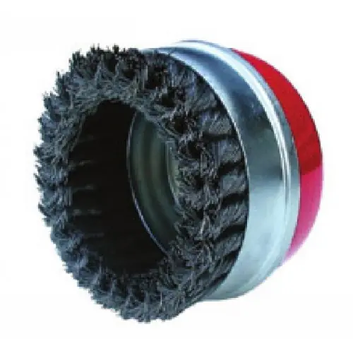 Brosse métallique rotative Ø 80 mm à fils torsadés – OUTIFRANCE Prix Choc