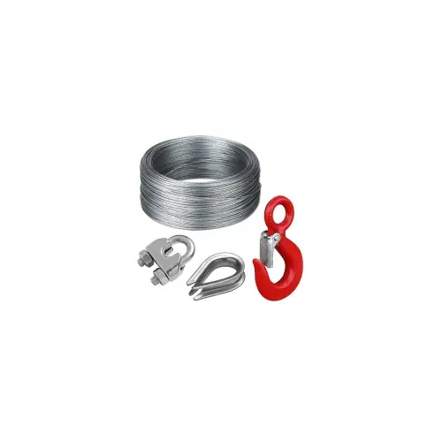 Câble acier et accessoires 10 mètres de câble Ø 5 mm 1620 kg - OUTIFRANCE Solde