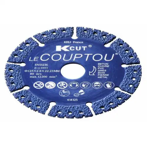 Disque diamant tout en un - Alésage 22,2 mm Ø 230 mm 2,8 mm - OUTIFRANCE Remise
