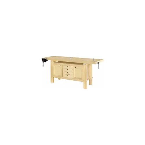 Etabli menuisier professionnel 2,00 m a caisson 2,00 m 0,50 m 0,85 m 110 kg - OUTIFRANCE Promotion