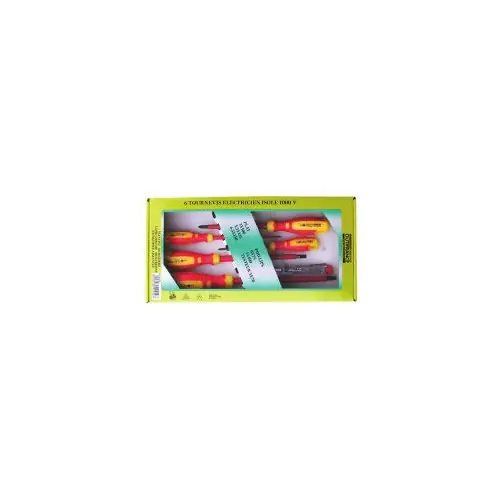 Jeu de 6 tournevis 1000 Volt – OUTIFRANCE Prix Réduit