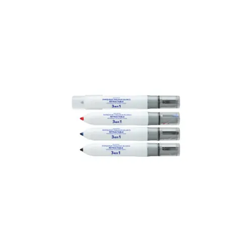 Dernier Modèle Marqueur 3en1 pour tableau blanc Marqueur multicolore 3 en 1 - OUTIFRANCE